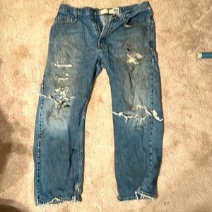 Levi 500 Worn Distressed